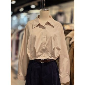 LAP [파주점] 랩 밑단턱 크랍셔츠 블라우스 AQ1WBM69