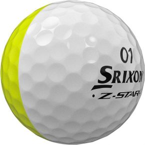 일본 스릭슨 반반공 Srixon 남성 ZStar Divide 골프 공 23 화이트 / 옐로우 1624554