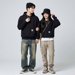데일리 남녀공용 후드티 K121-BLK