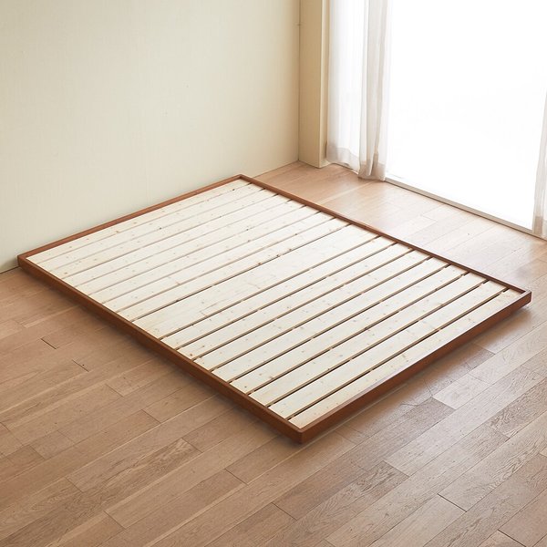 [착불]아이앤 슈엘라 원목 저상형 퀸 침대 프레임 OT