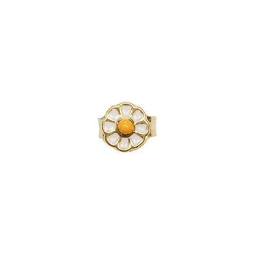 윌헬미나 가르시아 GOLD DAISY STUD EARRING / BLM033-WHITE