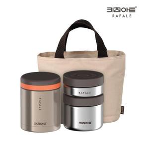 라일리 Rly 라팔 골드메탈 죽통도시락 1080ml/보온 진공도시락
