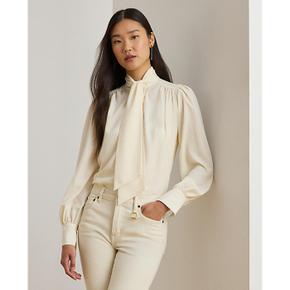 조젯 타이 넥 블라우스(WMLRSHTS6820531101)