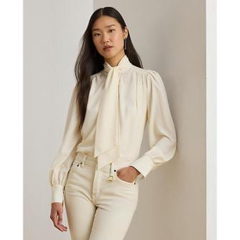 로렌 랄프 로렌 조젯 타이 넥 블라우스(WMLRSHTS6820531101)