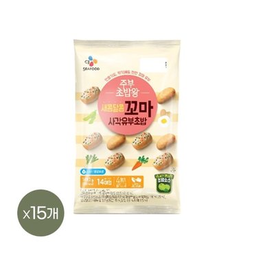 CJ제일제당 주부초밥왕 새콤달콤 꼬마 유부초밥 149.2g x15개