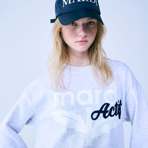 [마르디메크르디악티프]SWEATSHIRT ACTIF BLOOMMARDI_HEATHER NAVY/AFK31SPO001HTNV