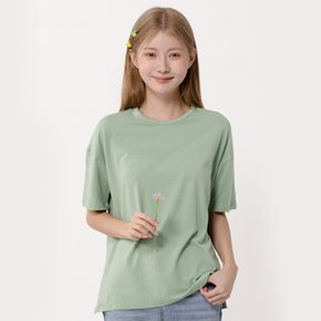 여성반팔티셔츠 오가닉면 뱀부 여자 편한 베이직 면티 루즈핏 이너