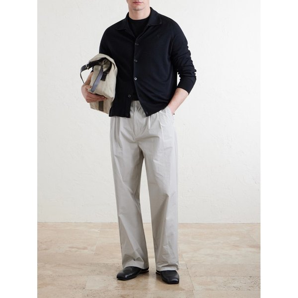 쿼타 로고 자수 메리노 울 가디건 46376663162992521