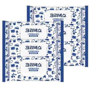 크리넥스 소프트 엠보싱 물티슈 60매 x 6팩 BIG&WIDE[35761749]