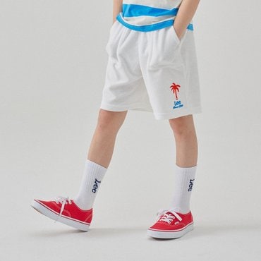 Lee Kids 4부 오션스 타올 셋업 숏츠 화이트 LK2502SO19WH