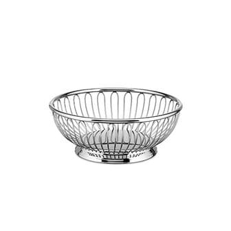  독일 알레시 바스켓 과일바구니 Alessi Round Wire Basket in Steel with Mirror Polished 14327