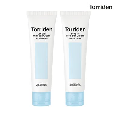 다이브인 무기자차 마일드 선크림 60ml, 2개 +(모이스처 선크림 20ml 증정(2mlx10매))