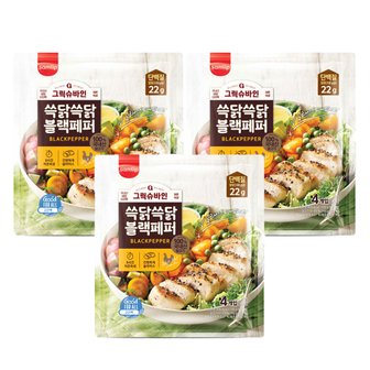 삼립 [삼립공식몰]그릭슈바인 쓱닭쓱닭 블랙페퍼 400g 3봉 (총 12입)