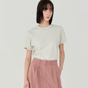 Cut line Tshirt Gray Beige