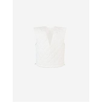 라코스모 QUILTED STRING VEST - IVORY