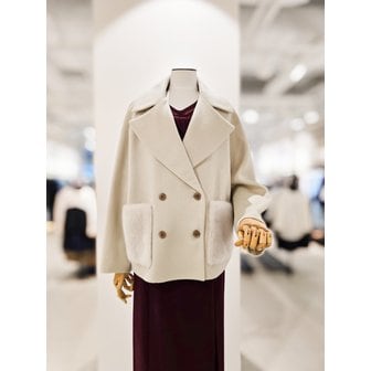 아이잗컬렉션 [파주점] 밍크 포켓 더블 핸드메이드 코트