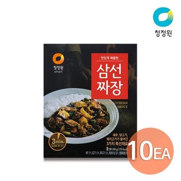  청정원 즉석 삼선짜장 180g x 10개