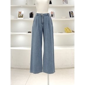 [여주점] 여성 허리밴딩 와이드 데님팬츠 (L262PSA434)