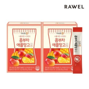 로엘 웰업 콤부차 애플망고 유산균 분말 스틱 2박스, (5g x 30포)