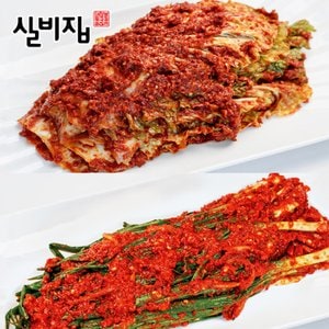 미미의밥상 선화동 실비집 매운 실비김치 배추김치 1kg+파김치 1kg (총 2kg)