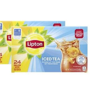 [해외직구] Lipton 립톤 아이스 블랙티 홍차 티백 24입 2팩