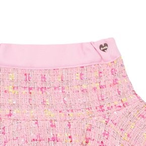 [여주점] 핑크 트위드 플레어 스커트 (Q51DCS070)