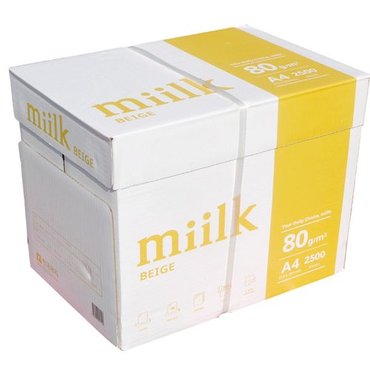 miilk 밀크 미색 A4 80g 복사용지 1BOX 2500매/a4용지/복사지