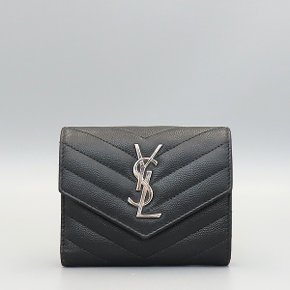 고이비토 중고명품 생로랑 마틀라세 컴팩트 3단 반지갑  K4293YSL