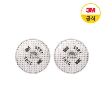 3M 양구형 방독면 특급 방진필터 2291 1쌍(2개입)