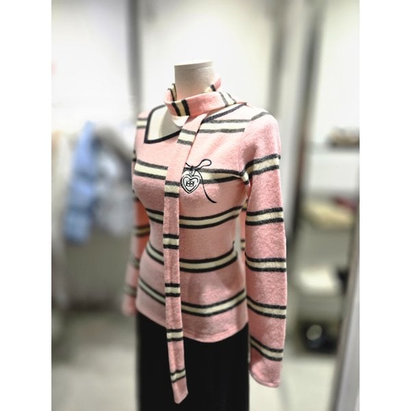 [여주점] 머플러셋트스트라이프티셔츠 ER4OTL54