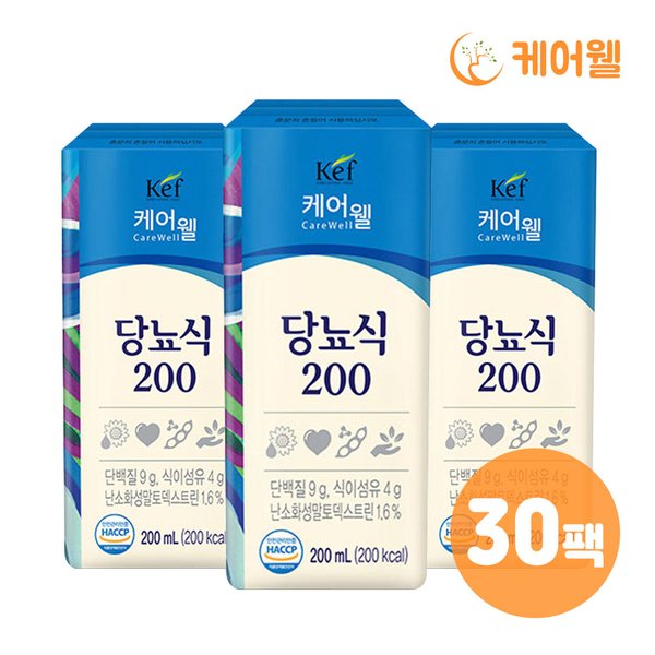 케어웰 당뇨식 200 (200ml x 30팩)