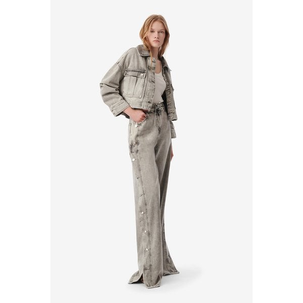 [여주점] [이로] 여성 ALESSIO 크롭 데님 자켓 IOJCS25102GYL