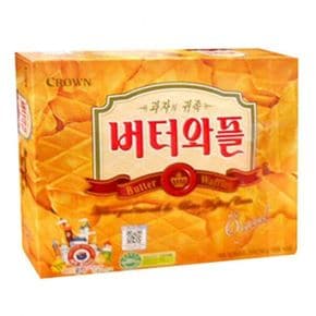 크라운 5500 버터와플 316gx10개입 / 과자 간식 스낵 맛있는과자 맛있는간식