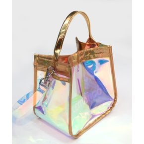 Mirror Box Strap Bag (Gold)(4068)