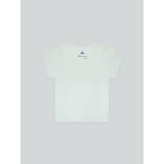 더밀루이 Penny U-neck T-shirt (Cream)