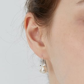 [silver925]purity ribbon pearl earring