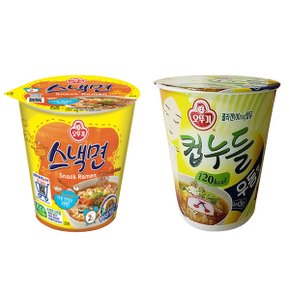 무료배송 오뚜기 소컵 스낵면x12컵+컵누들 우동맛x12컵