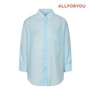 여성 린넨 셔츠 카라 블라우스 ALBLN6116 906_P432080474