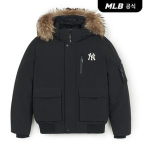 [코리아공식] 고프코어 아웃포켓 FUR 구스 숏패딩 NY (Black)