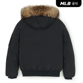 [코리아공식] 고프코어 아웃포켓 FUR 구스 숏패딩 NY (Black)