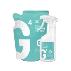 레인보우샵 다목적세정제 구연산 워터 500ml 리필 세트 (용기1개입 +리필1개입)