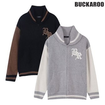 버커루 [여주점] 남성 자수로고 코위찬 니트 가디건(B244KC310P)