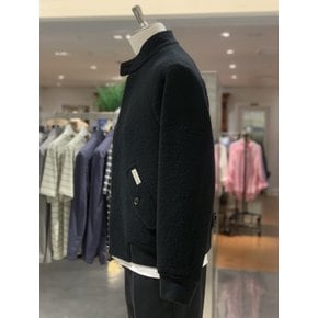 킨록 X 에든버러 모 캐시미어 혼방 블랙  카센티노원단 헤링턴 자켓   CIU24.