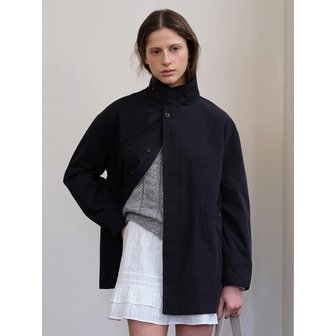 폴뉴아 MILO HALF TRENCH COAT [NAVY]