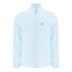 Mens shirt Lacoste light linen shirt AZZURRO CHIARO CH5692 LQ