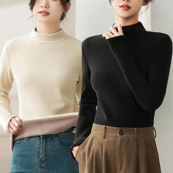 확대된 대표 [에스이엔몰] 여성 이너 반목 폴라 기모 하프넥(1)
