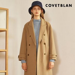 [COVETBLAN] 여성 피크드카라 더블 코트(V198MCT216W)