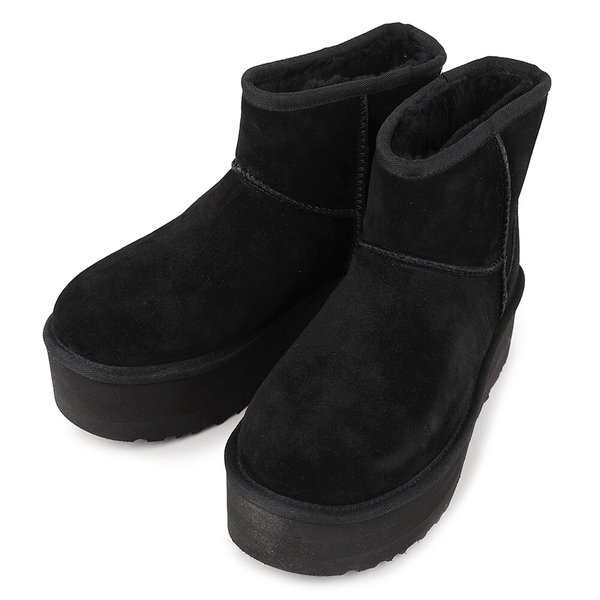 라프리마 어그 클래식 울트라 미니 플랫폼 앵클 부츠 1134991-BLK