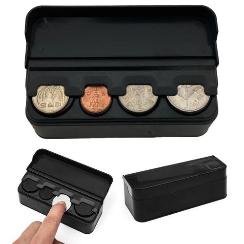 자동차 동전 케이스 심플한 디자인 블랙 편리한 동전수납 동전정리(1)