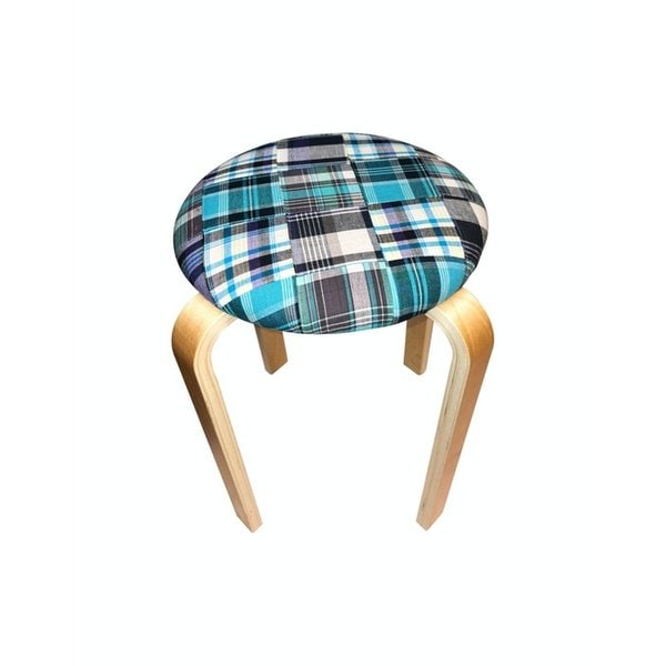 Real patchwork stool (mint)